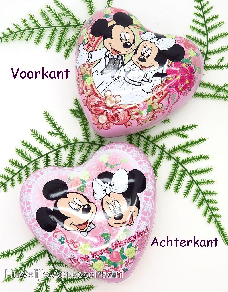 Disney Disney Mickey en Minnie roze trouwringen doosje