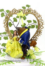 Disney Schitterende Belle en het Beest bruiloft taarttopper