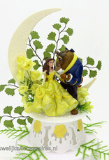 Disney Schitterende Disney Belle en het Beest bruidstaart topper met maan