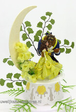 Disney Schitterende Disney Belle en het Beest bruidstaart topper met maan