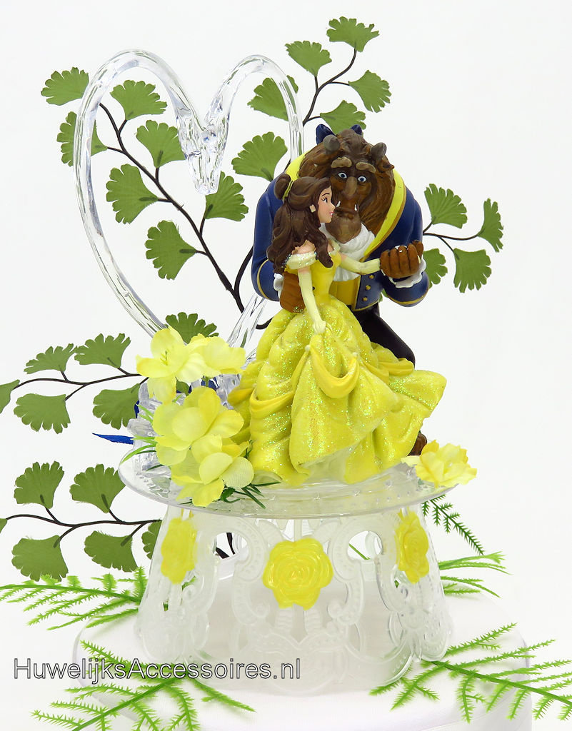 Disney Schitterende Disney taarttopper met Belle en het Beest
