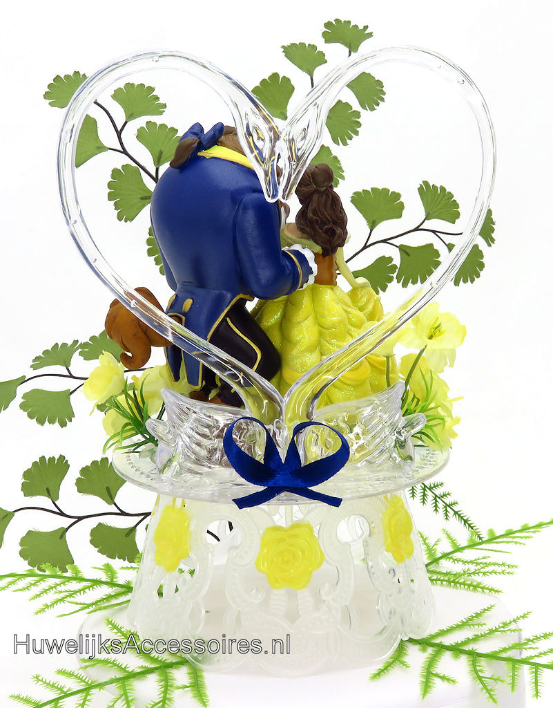Disney Schitterende Disney taarttopper met Belle en het Beest