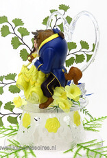 Disney Schitterende Disney taarttopper met Belle en het Beest