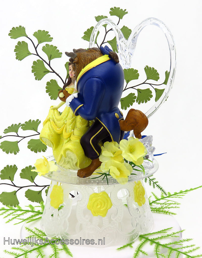 Disney Schitterende Disney taarttopper met Belle en het Beest