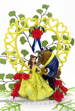 Disney Prachtige Disney Belle en het Beest bruiloft taarttopper