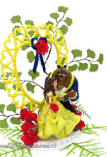 Disney Prachtige Disney Belle en het Beest bruiloft taarttopper