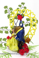 Disney Prachtige Disney Belle en het Beest bruiloft taarttopper