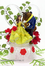 Disney Romantische Disney taarttopper met Belle en het Beest