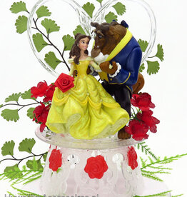 Disney Romantische taarttopper met Belle en het Beest