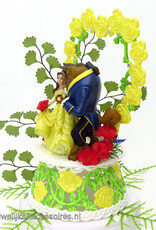 Disney Prachtige Disney Belle en het Beest bruiloft taarttopper