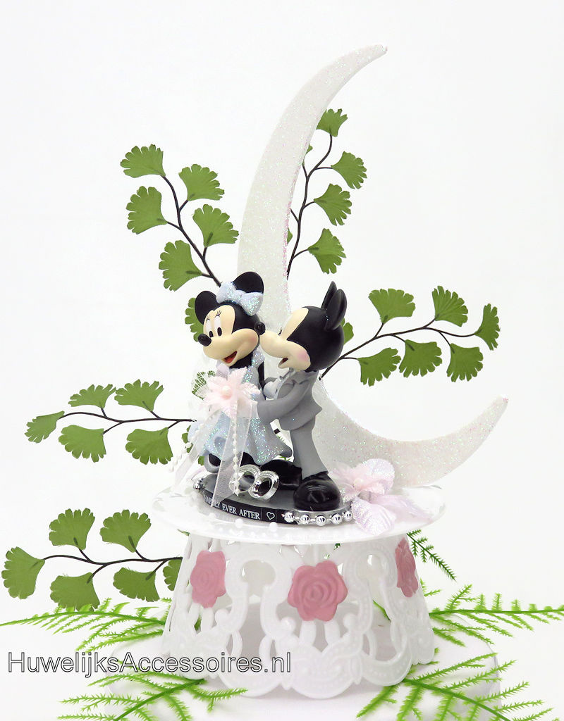 Disney Romantische Disney Mickey & Minnie bruidstaart topper