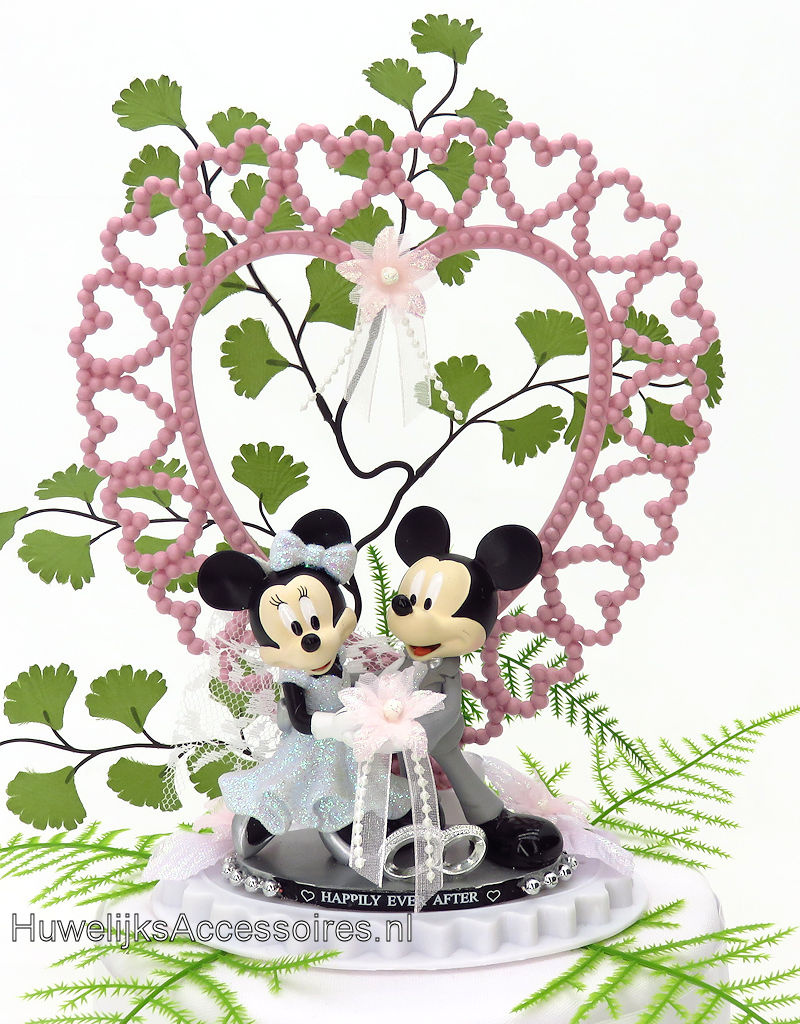 Disney Schitterende Disney taarttopper van Mickey en Minnie Mouse