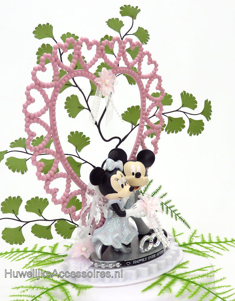 Disney Schitterende Disney taarttopper van Mickey en Minnie Mouse