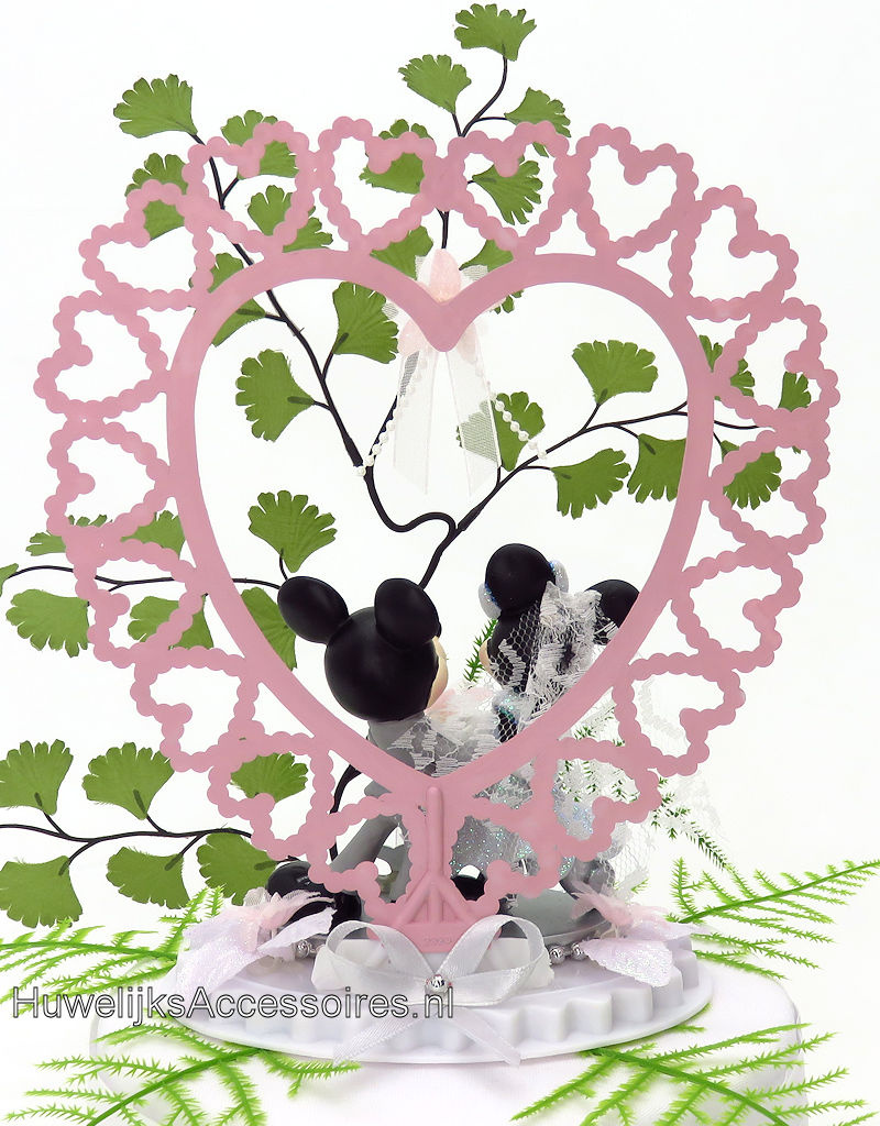 Disney Schitterende Disney taarttopper van Mickey en Minnie Mouse