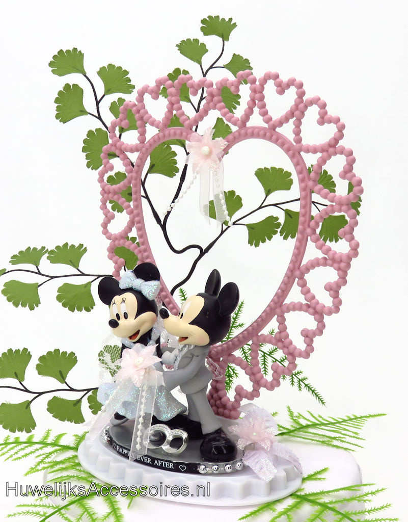 Disney Schitterende Disney taarttopper van Mickey en Minnie Mouse