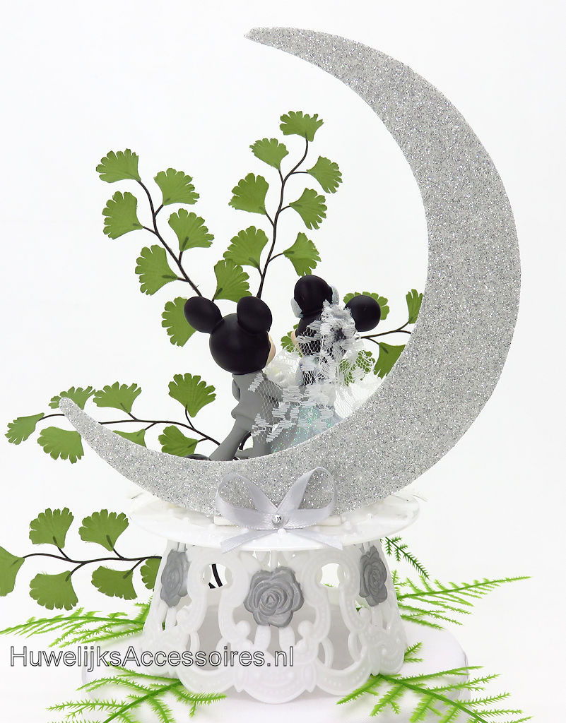 Disney Disney Mickey en Minnie bruiloft taarttopper