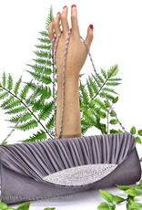 Bruidstasje of avondtasje grijs gekleurd