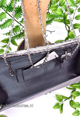 Bruidstasje of avondtasje grijs gekleurd