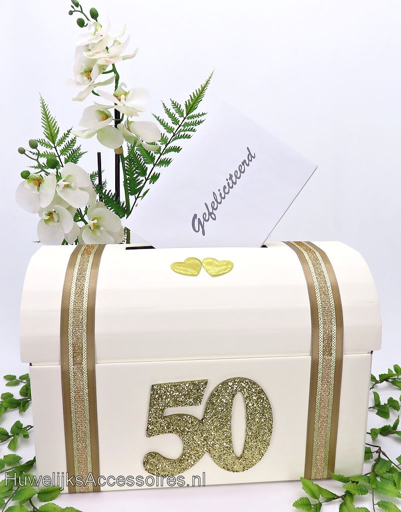 50 jaar jubileum huwelijk enveloppendoos