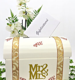 Mr & Mrs receptie enveloppendoos