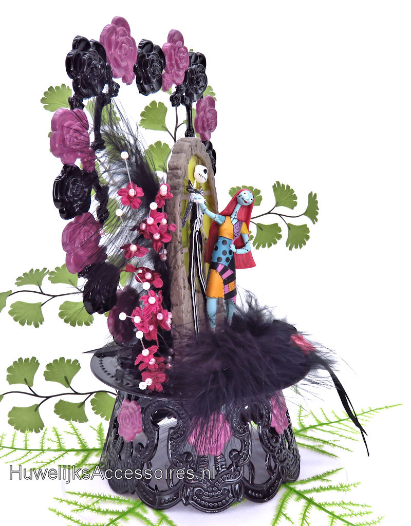 Disney Prachtige Disney Jack Skellington en Sally bruiloft taarttopper