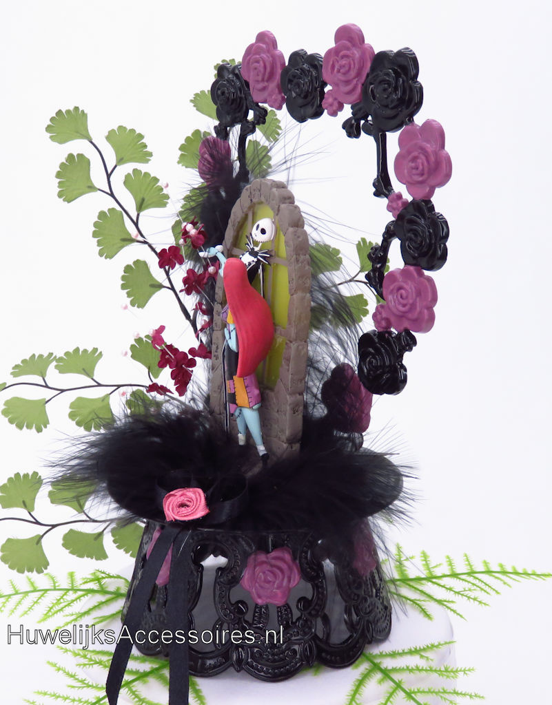 Disney Prachtige Disney Jack Skellington en Sally bruiloft taarttopper