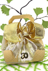 50 jaar jubileum bruiloft bedankje handtas doosje