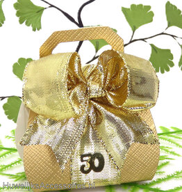 Gouden bruiloft bedankje doosje