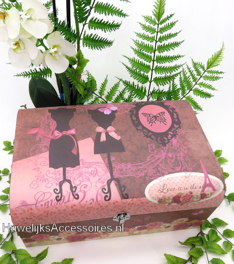 Love is in the air' bruiloft enveloppendoos