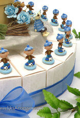 Communie bedankjes met piraten en voetballers figuurtjes