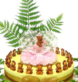 Geboorte bedankjes met bruine beertjes