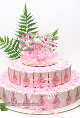 Geboorte bedankjes met roze ooievaren