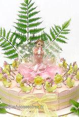 Geboorte bedankjes taart met sterren en maantjes