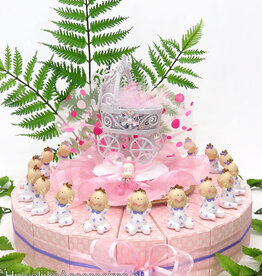 Schattige baby's bedankjes met pyjama's