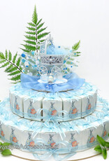 Geboorte bedankjes met blauwe ooievaren