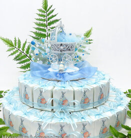 Kraam bedankjes met blauw ooievaren