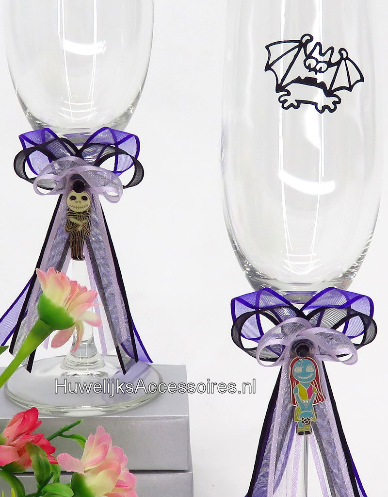 Disney Champagneglazen met Nightmare Before Christmas