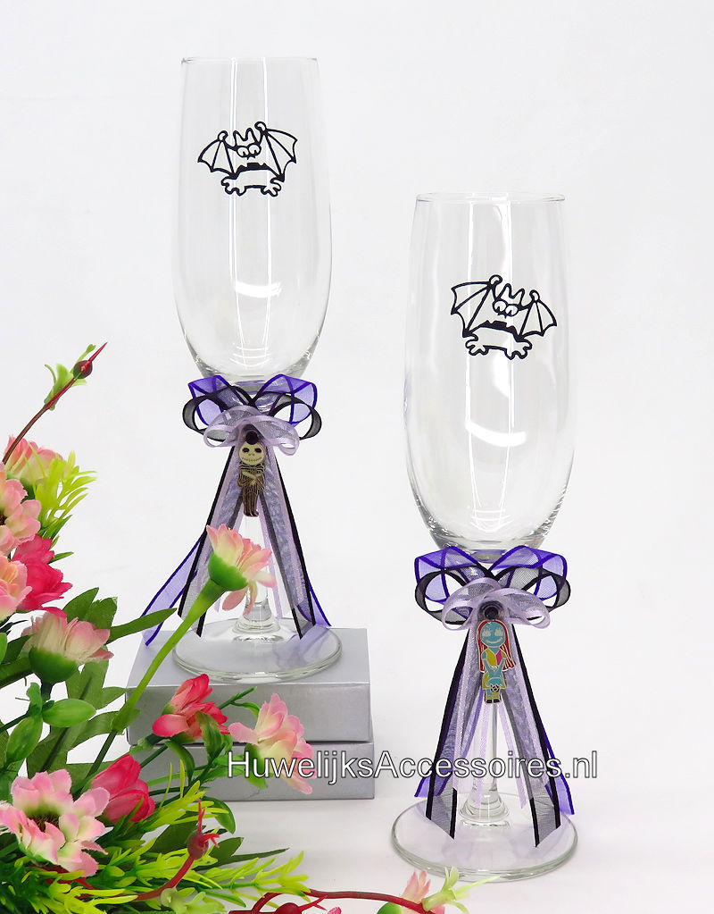 Disney Champagneglazen met Nightmare Before Christmas