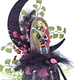 Disney Jack en Sally bruidstaart topper met maan