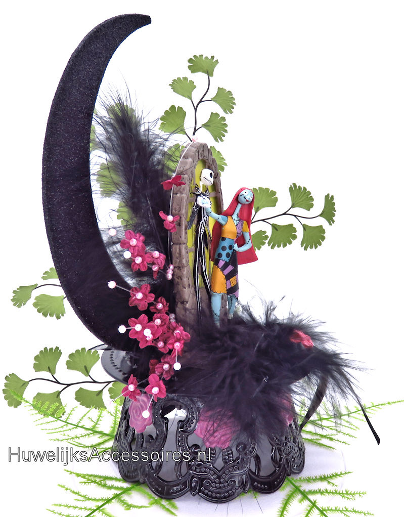 Disney Disney Jack Skellington en Sally trouwtaart topper met maan