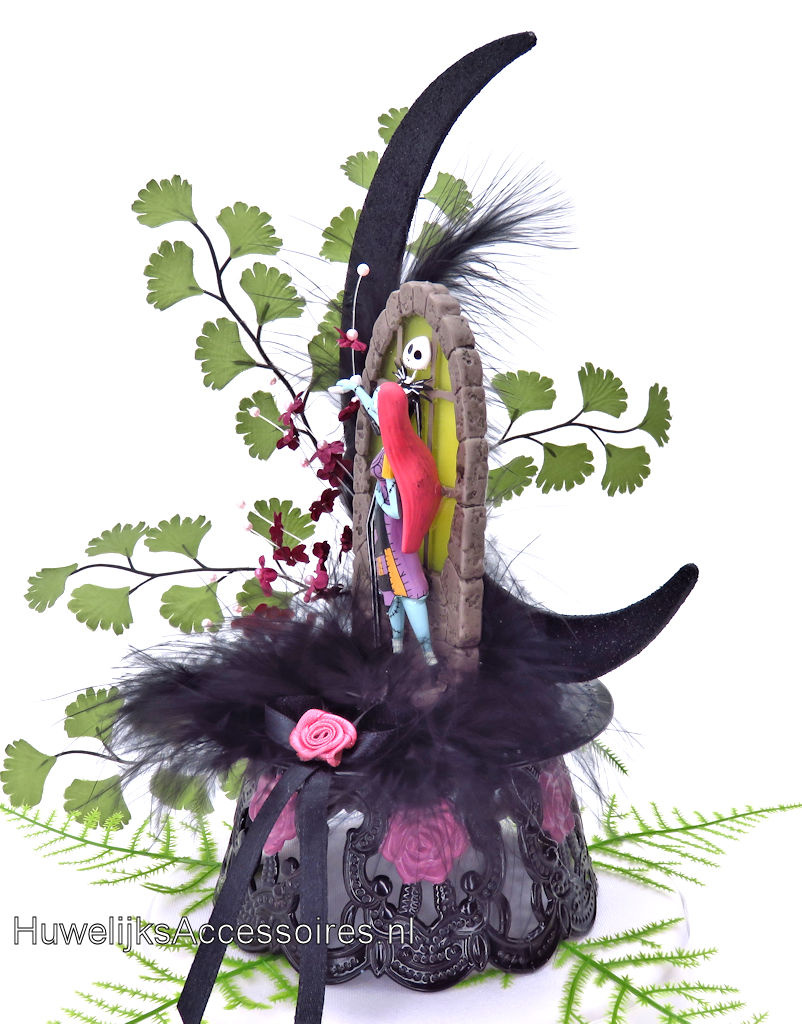 Disney Disney Jack Skellington en Sally trouwtaart topper met maan