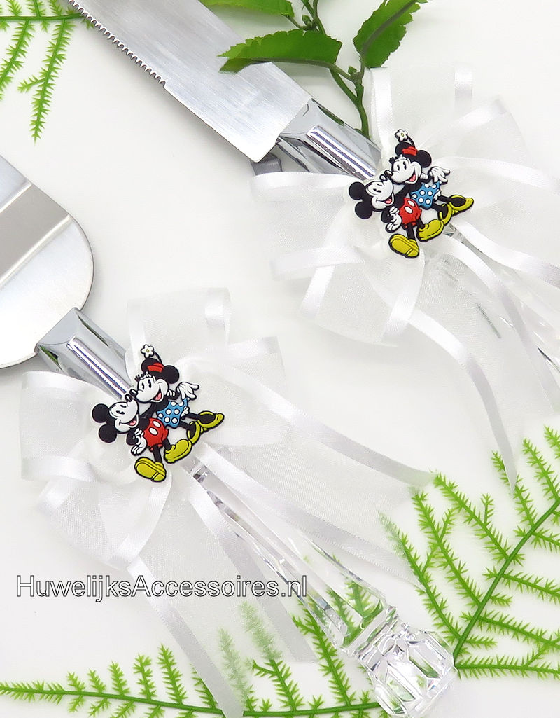 Disney Disney Bruidstaart mes en schep met Mickey & Minnie samen