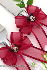 Disney Disney Bruidstaart mes en schep met Mickey & Minnie hoofden