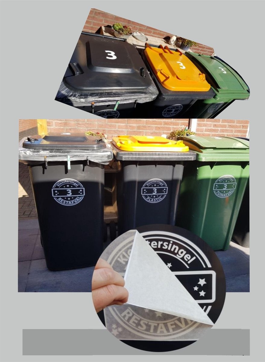 Kliko stickers set van 3 stuks