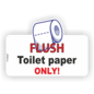 JERMA allerhandestickers Flush toilet paper only sticker