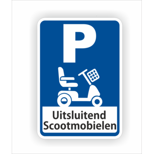 JERMA allerhandestickers Scootmobiel parkeerplaats sticker