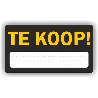 Allerhandestickers.nl TE KOOP aankondiging sticker.