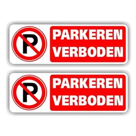 JERMA allerhandestickers Parkeren verboden sticker set.