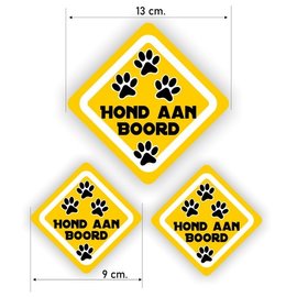 JERMA allerhandestickers Hond aan boord autostickers