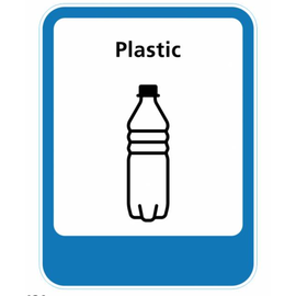 JERMA allerhandestickers Plastic afval sticker